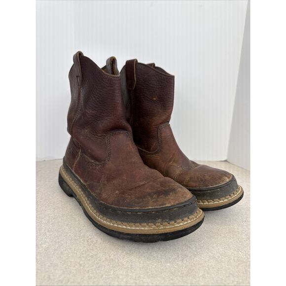 Georgia Other - Little Georgia Giant Boots Boys 5 M Wellington Brown Waterproof Leather Cowboy